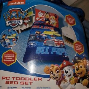 Paw Patrol 4pc Toddler bed set